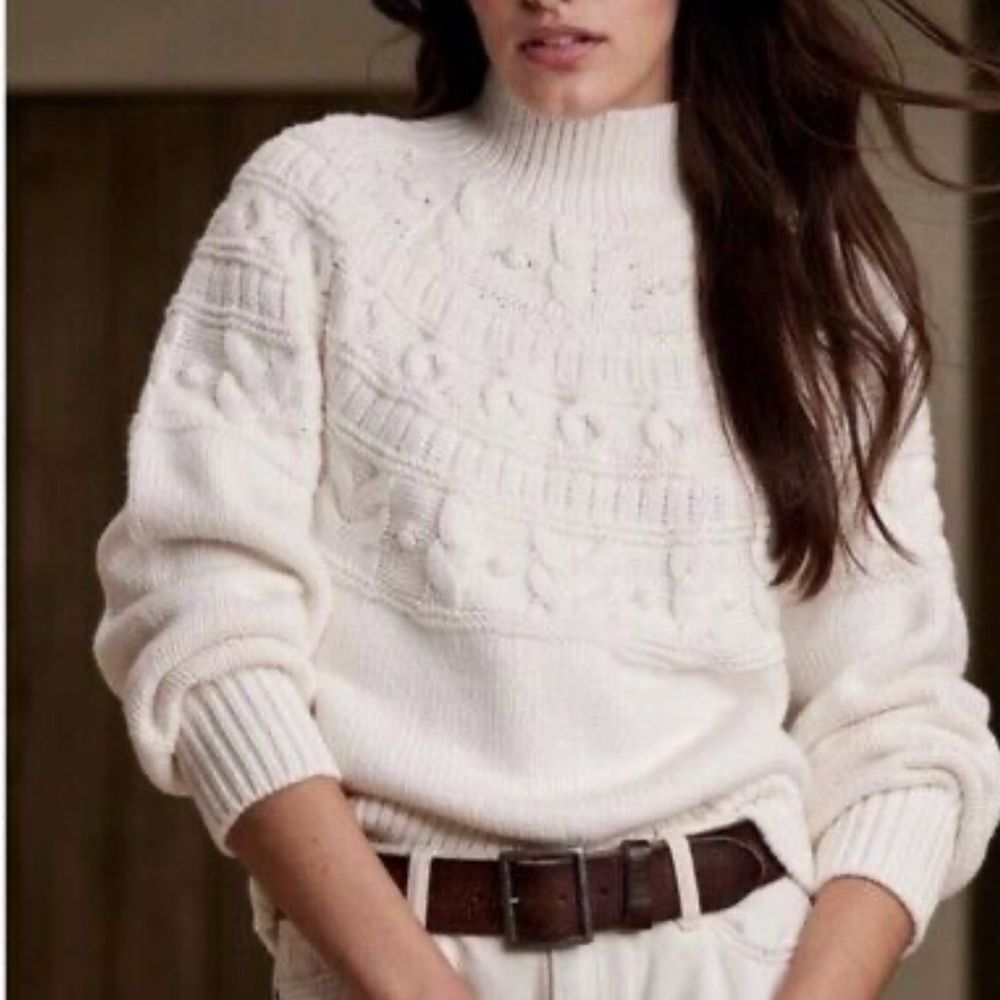 Banana Republic Couronne Cable Knit
Sweater, size XL